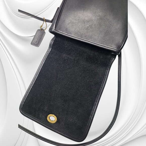 Vintage 80's COACH Compact Pouch Crossbody - Picture 4 of 10